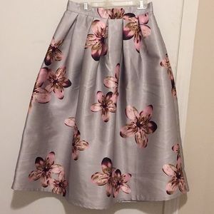 Formal floral skirt